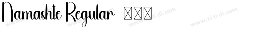 Namashte Regular字体转换